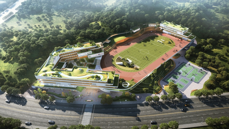 書山云臺，和成自然一一和印初中建設項目設計