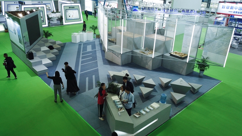 2019筑博會中機(jī)國際精彩亮相，省長許達(dá)哲親臨展位參觀調(diào)研