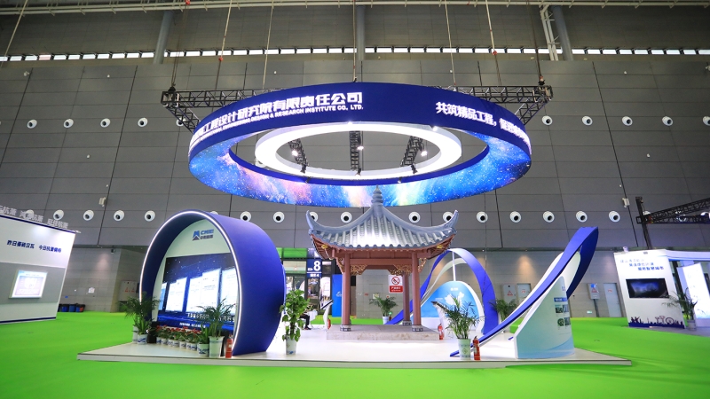 新材料仿古建筑首次亮相！中機(jī)國際參加2021年中國筑博會(huì)