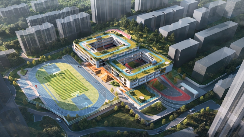 環(huán)山疊院——南大橋小學新建工程項目設計